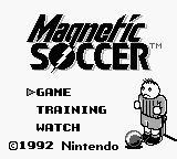 Magnetic Soccer (Europe) Title Screen